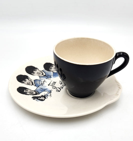 Bone China Tennis Plate and Cup - 'The Beatles' - 19cm