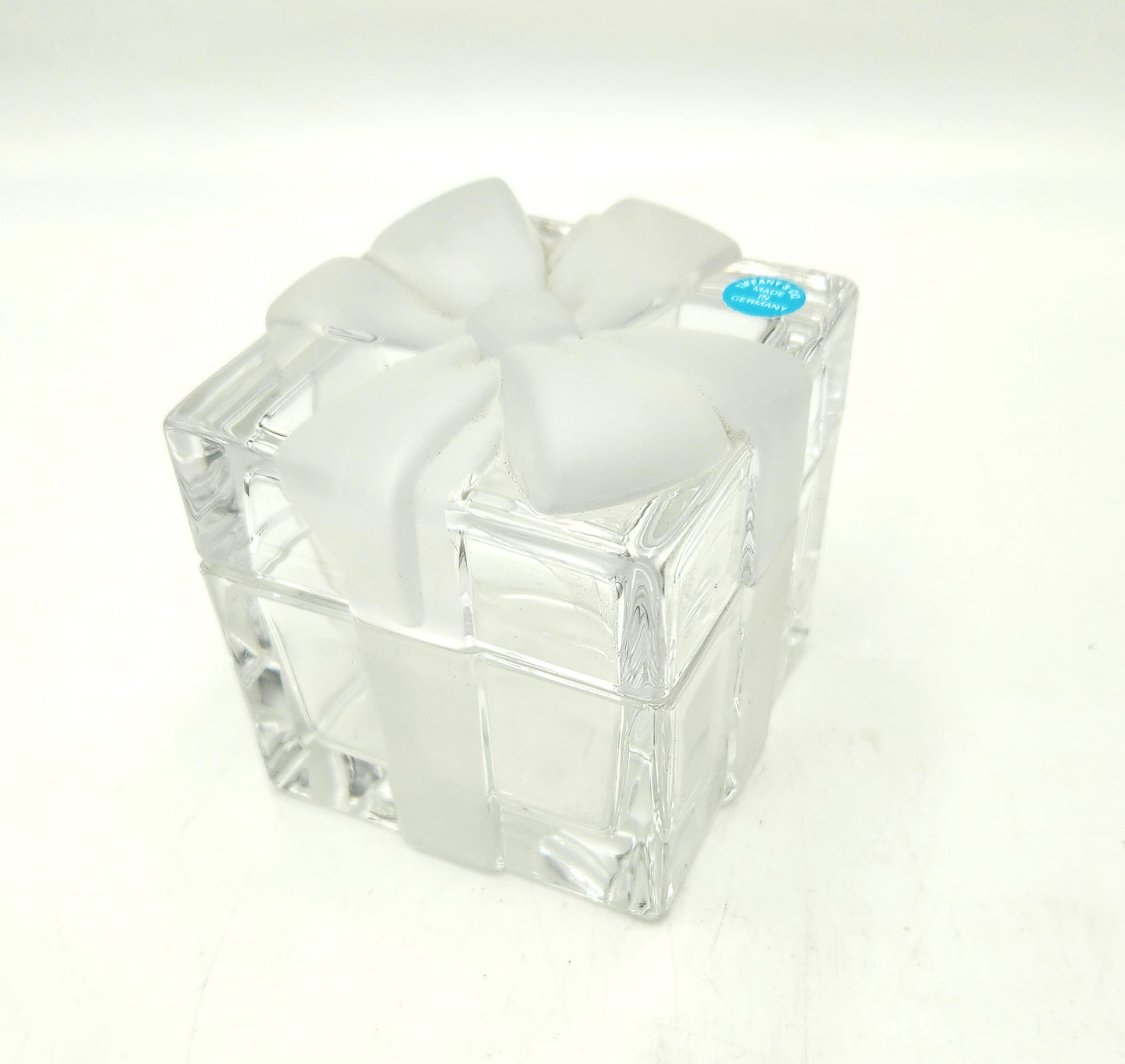 Tiffany & Co - Square 'Bow' Trinket / Paperweight - 9cm