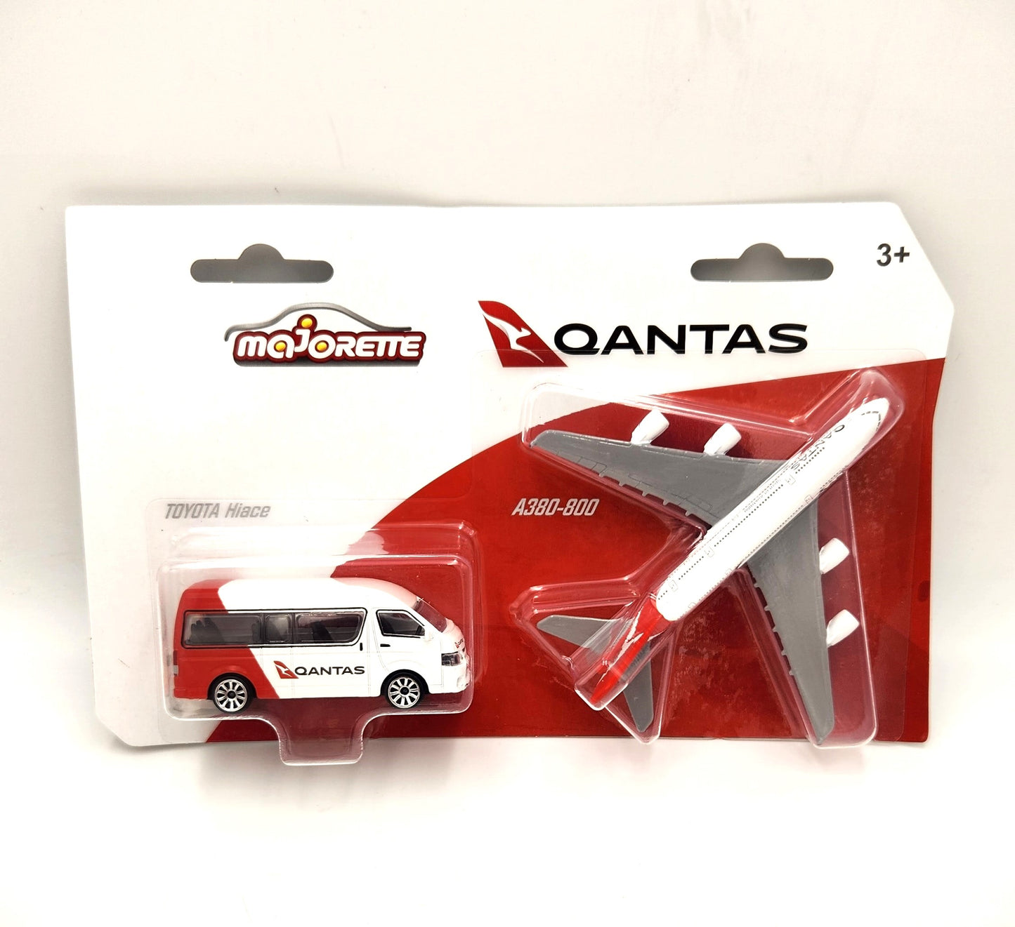 Majorette - Qantas Twin Pack - Toyota Hiace + Airbus A380-800