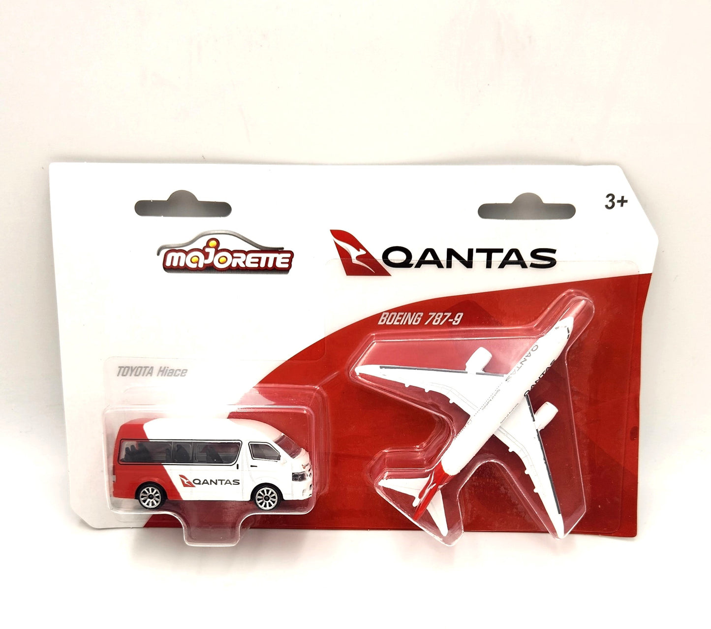 Majorette - Qantas Twin Pack - Toyota Hiace + Boeing 787-9