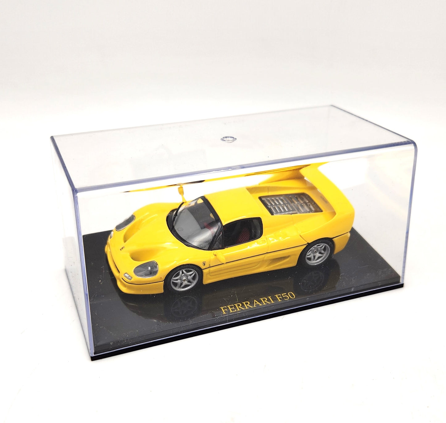 Ferrari F50 (Ferrari Yellow) in Acrylic Display Box - 1:43 Scale