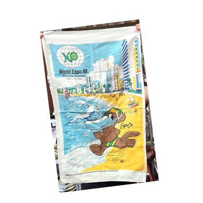 Vintage World Expo '88 Tea Towel - 72cm