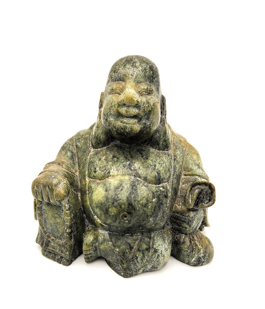 Gorgeous Green Soap Stone Buddha - 12cm