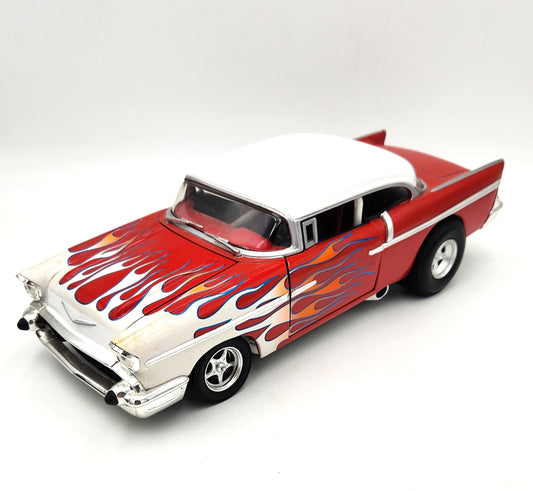 Hot Wheels - Custom '57 Chevy (Red / White) - 1:18 Scale