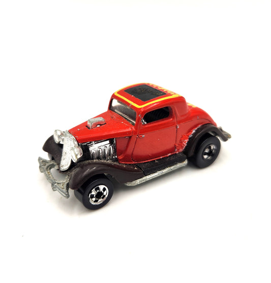 Uncarded - Hot Wheels - Red 2 Door 'Hot Rod' Coupe