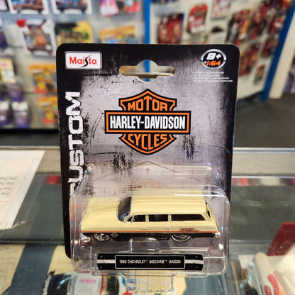 Maisto - 'Harley Davidson' 1962 Chevrolet Biscayne Wagon (Cream)