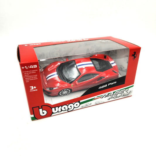 Bburago - Race and Play - Ferrari 488 Pista (Red)