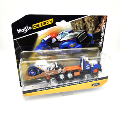 Maisto - Elite Transport - 1953 Mack B-61 Flatbed & 1929 Ford Model A