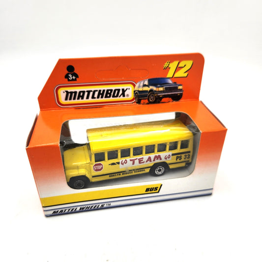 Matchbox - School Bus 'Oaklyn Middle School' #12 - 1:64 Scale