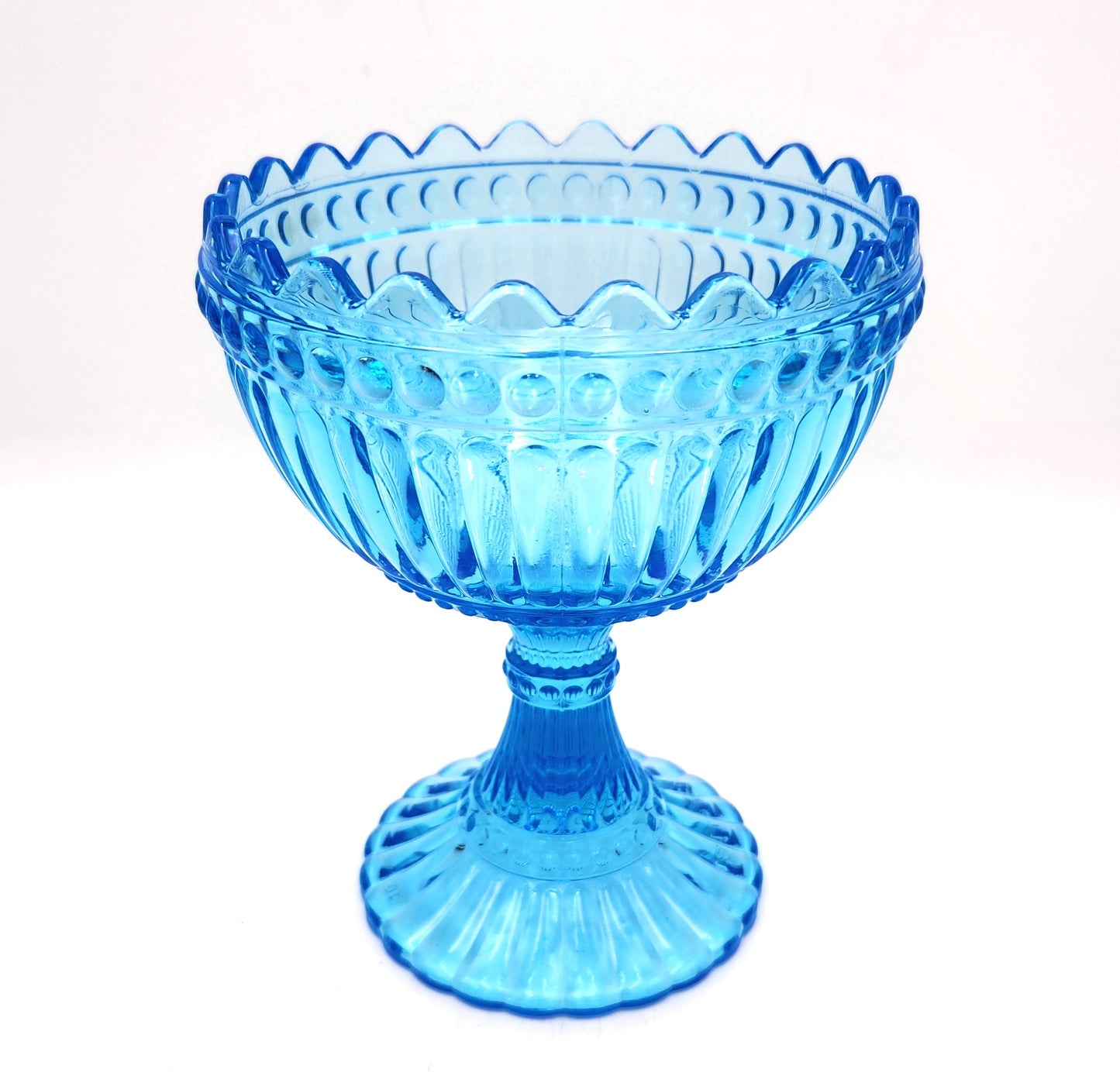 Pretty Blue Glass Sweetie Bowl - 15cm