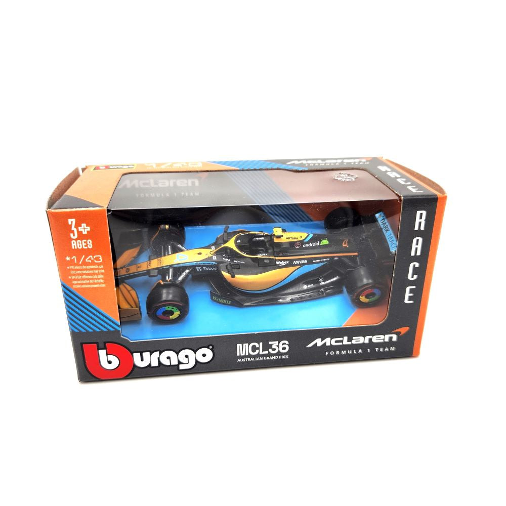 Bburago - McLaren F1 Team MCL36 'Australian Grand Prix' - Lando Norris - 1:43 Scale