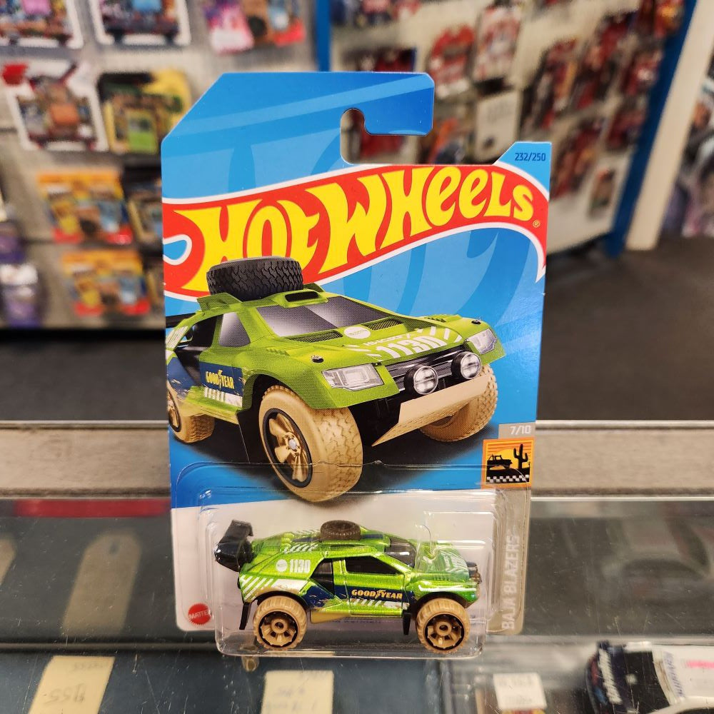 Hot Wheels - Sand Burner 'Good Year' - 'Baja Blazer' - Long Card