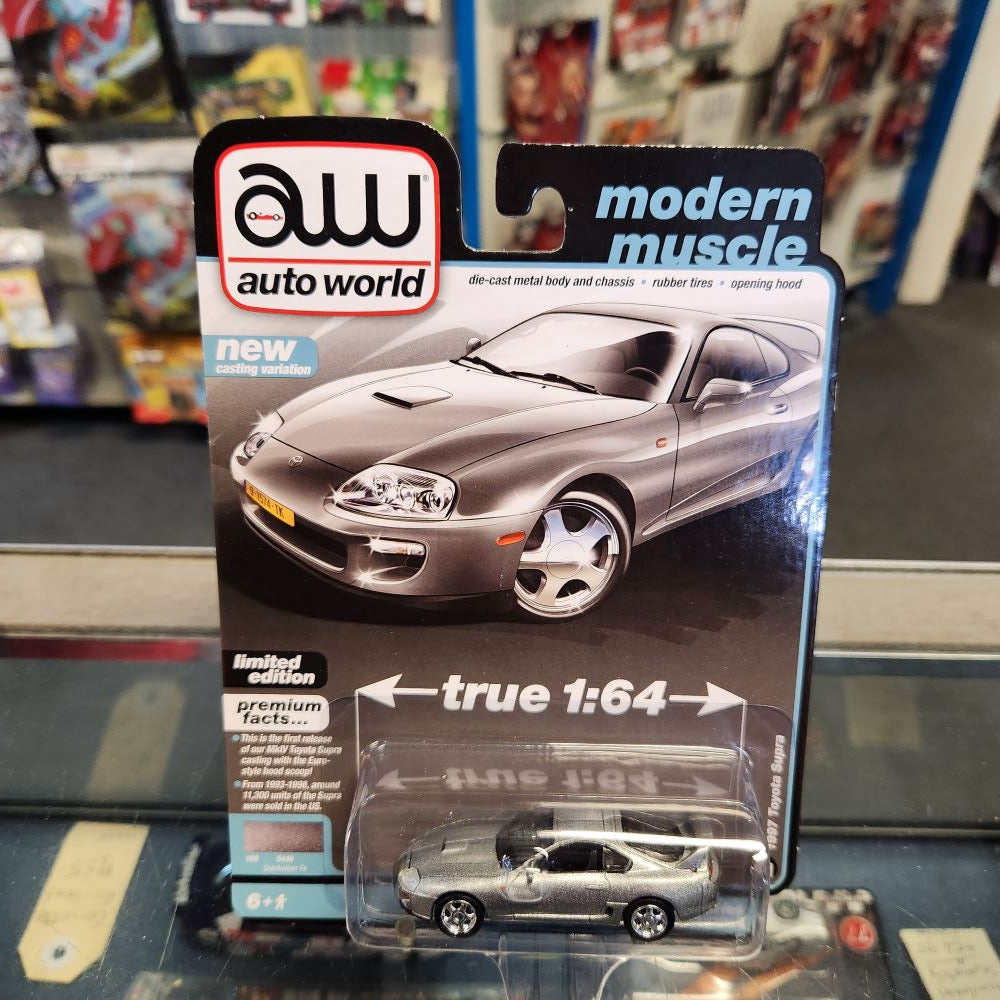 Auto World - 2023 R1 Vers. B Premium Series - 1997 Toyota Supra - Quicksilver Fx