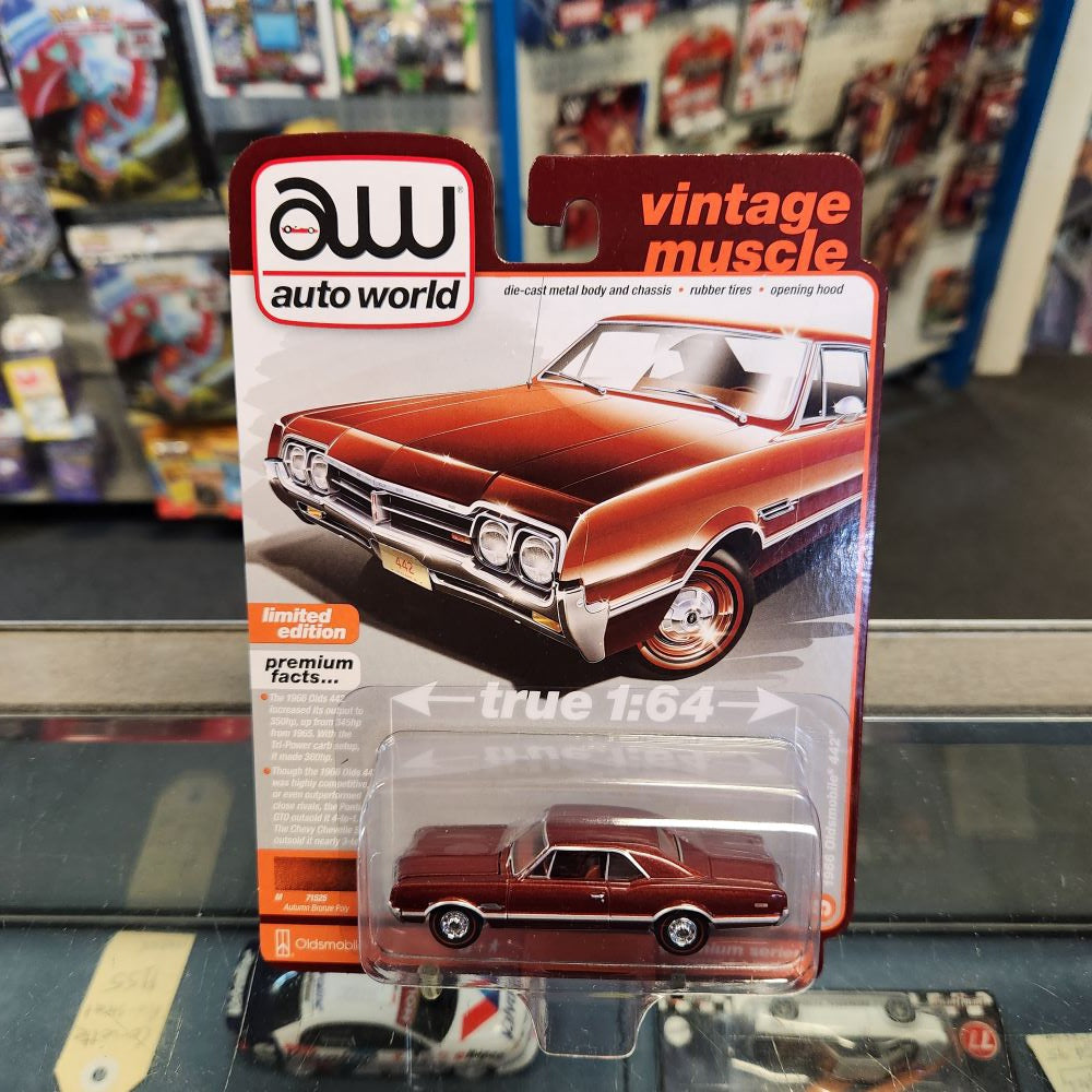 Auto World - 2023 R2 Vers. A Premium Series - 1966 Oldsmobile 442 - Autumn Bronze