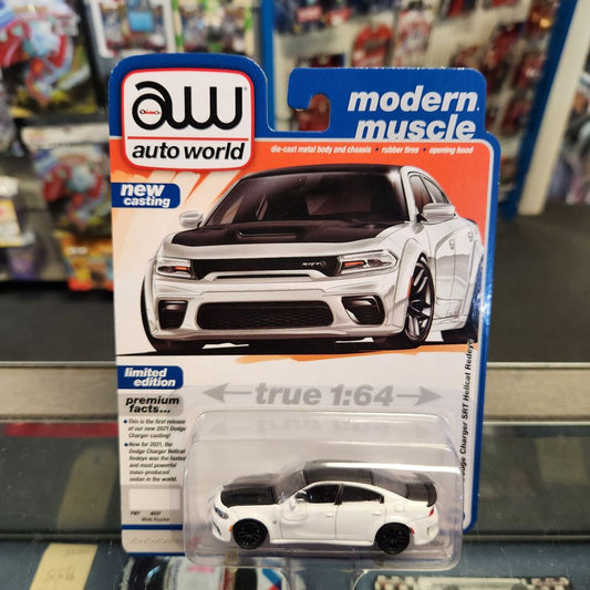 Auto World - 2023 R3 Vers. A Premium Series - 2021 Dodge Charger SRT Redeye - White Knuckle