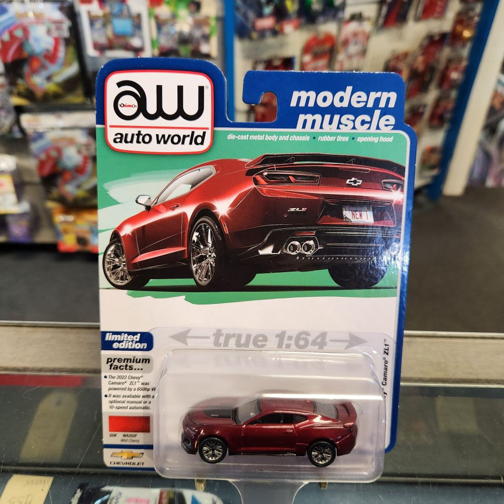 Auto World - 2023 R3 Vers. A Premium Series - 2022 Chevy Camaro ZL1 - Wild Cherry