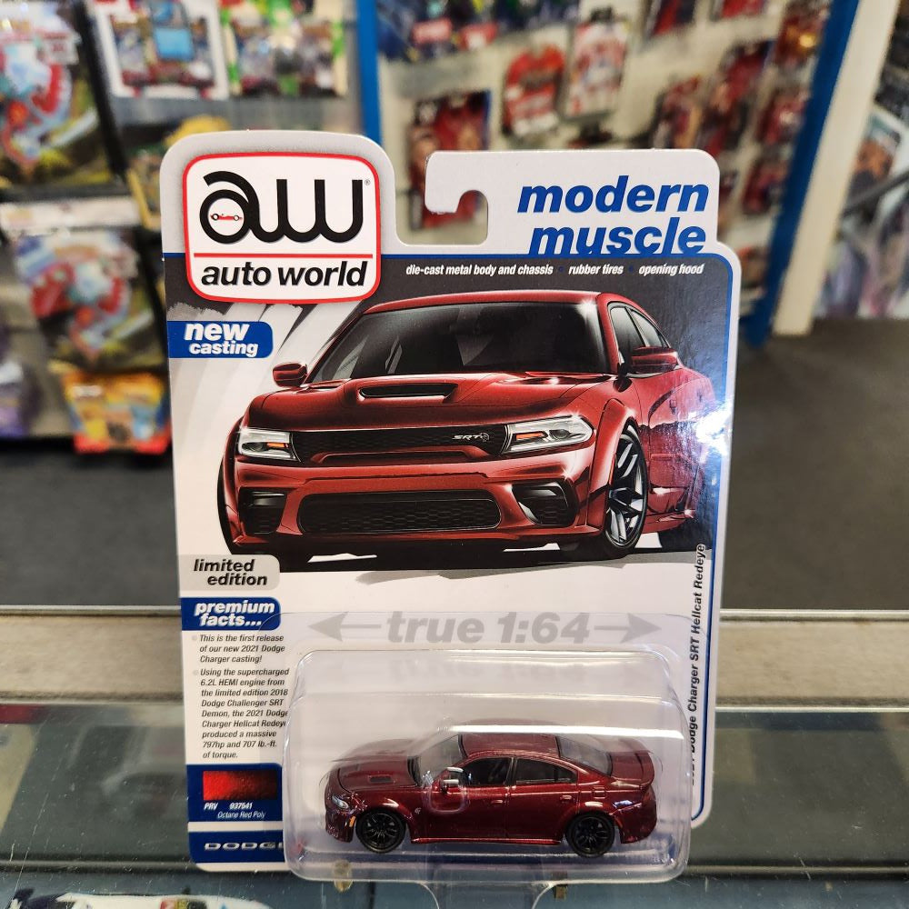 Auto World - 2023 R3 Vers. B Premium Series - 2021 Dodge Charger SRT Redeye - Octane Red