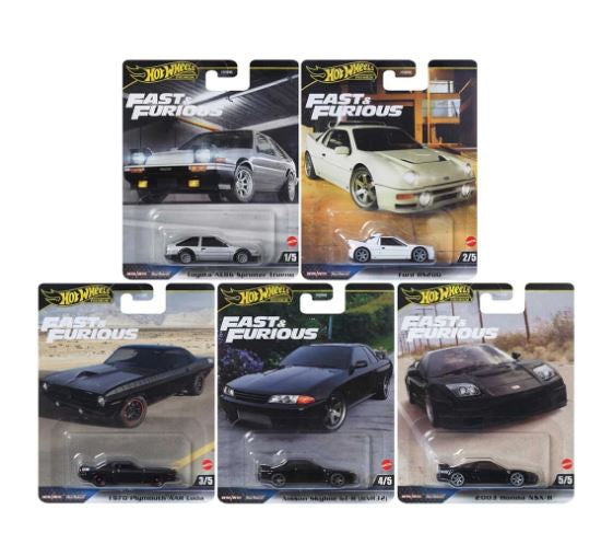 Hot Wheels Premium - 2024 Fast & Furious - Set of 5