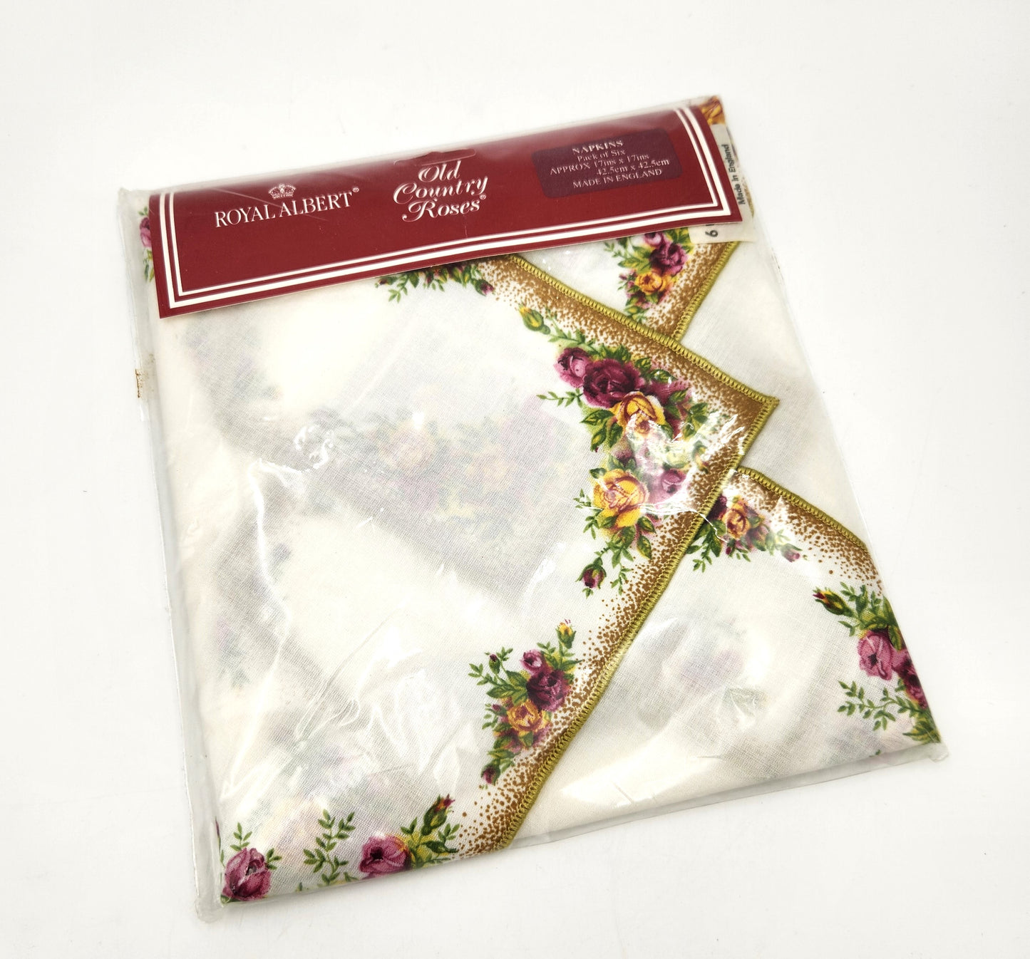 Royal Albert 'Old Country Roses' - Set of 6 Table Napkins - 100% Cotton