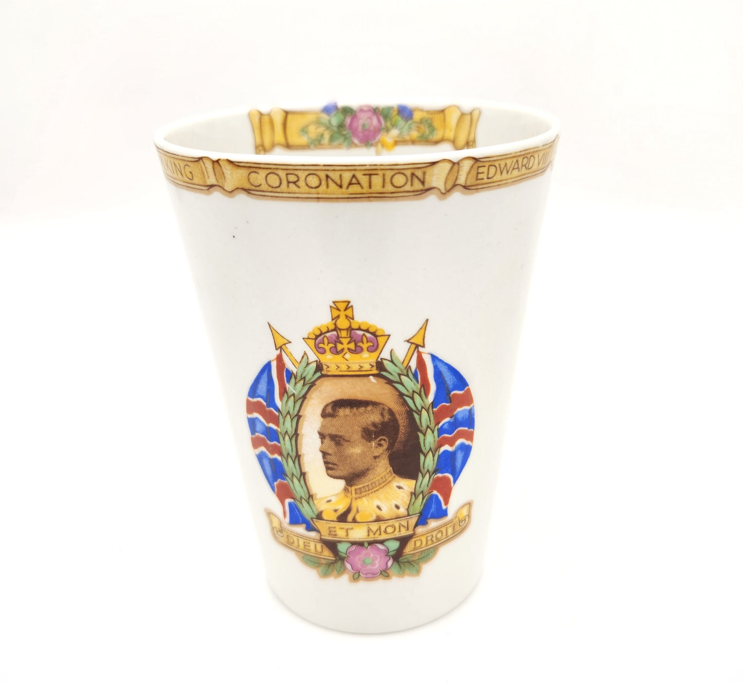 Shelley Bone China King Edward Coronation Tumber - 10cm