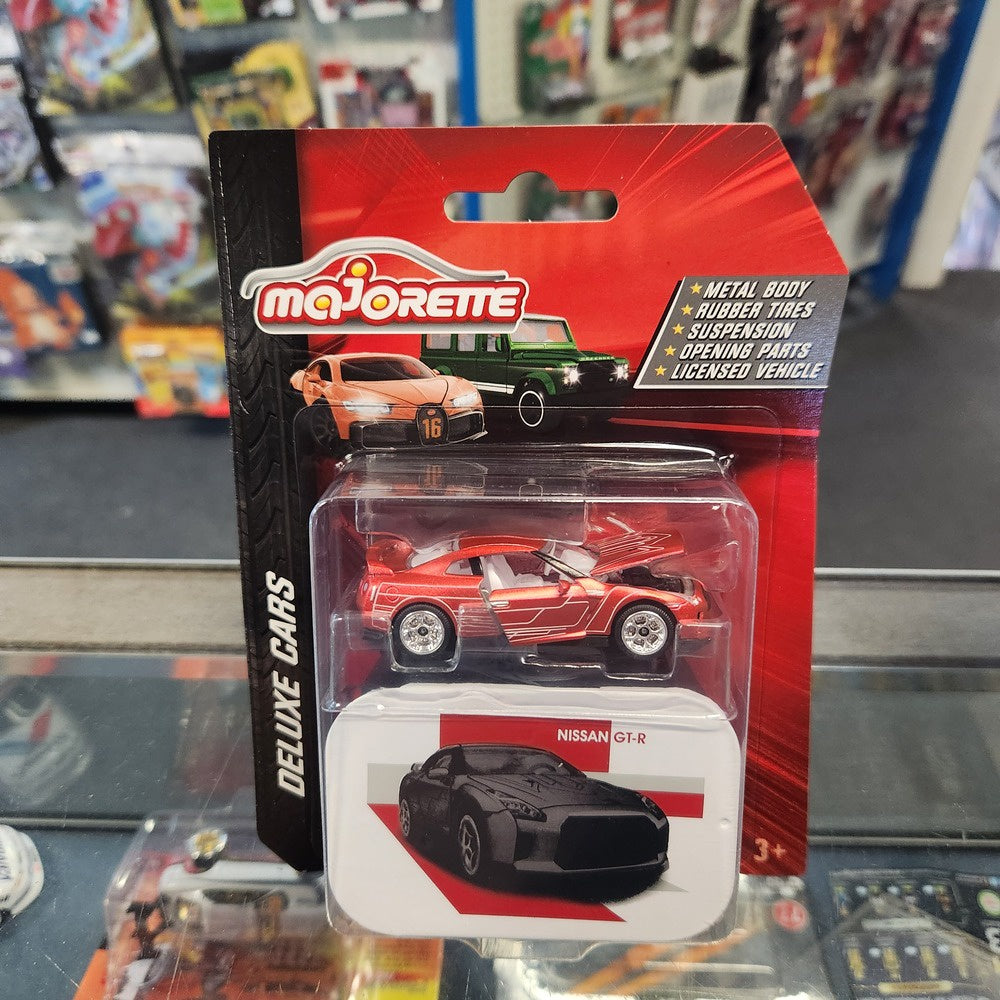 Majorette - Deluxe Cars - Nissan GT-R (Red)