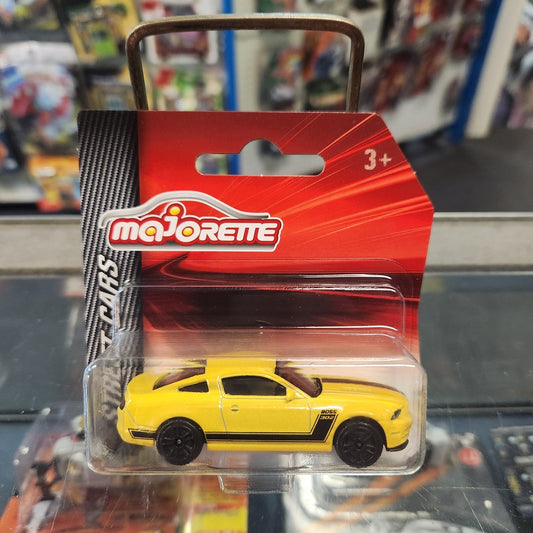 Majorette - Street Cars - Ford Mustang Boss (Yellow) - Short Card