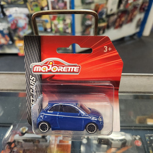Majorette - Street Cars - Fiat 500 Icon (Navy Blue) - Short Card