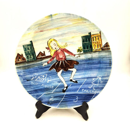 Gorgeous Pottery Plate - Inscribed 'Guy Boyd' Signed 'M. Talbot - 24cm