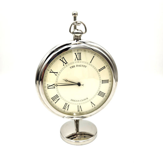 Dalvey 'Discus' Clock on Stand - 16cm