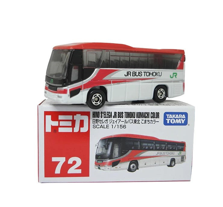 Takara Tomy Tomica - Hino S'Elega JR Bus Tohoku Komachi Colour #72
