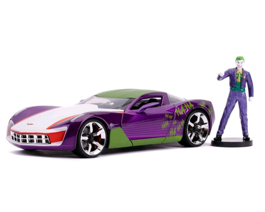 Batman - Joker 2009 Corvette 1:24 Scale Diecast Car