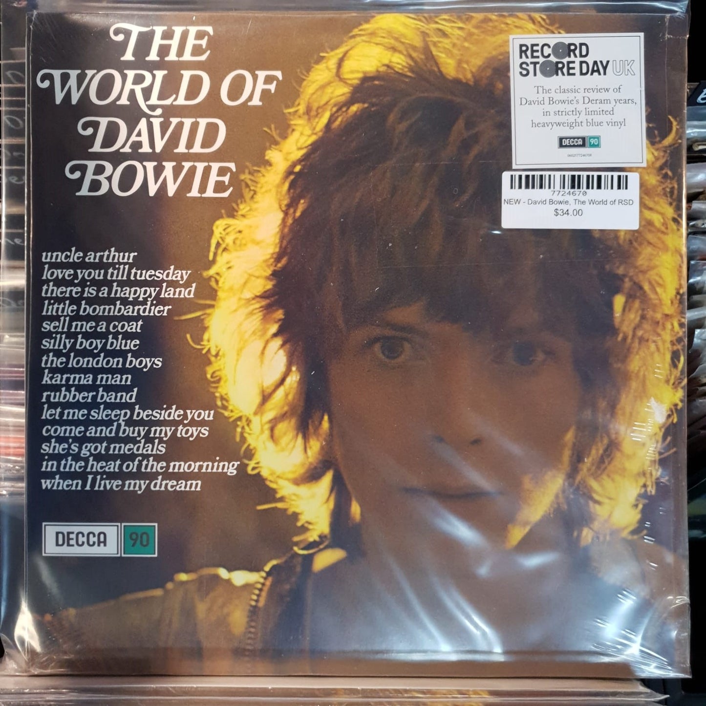 NEW - David Bowie, The World of David Bowie Blue Vinyl