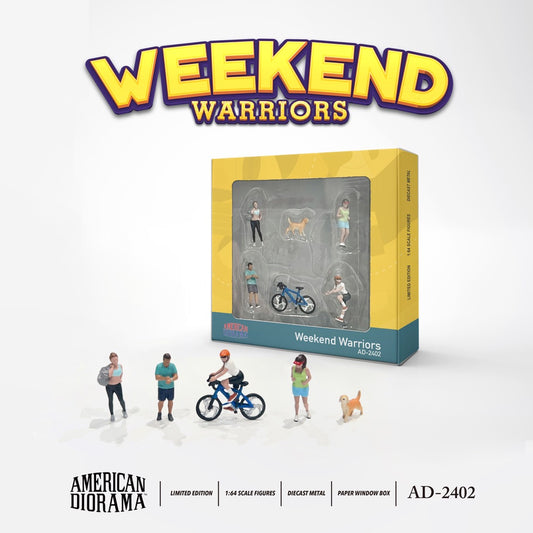 Amercian Diorama - Weekend Warriors Figurines - 1:64 Scale