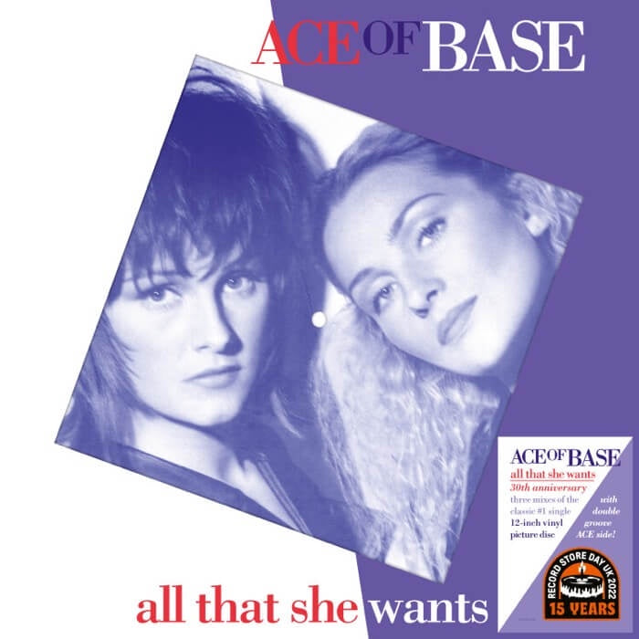 NEW - Ace of Base, All That She Wants: 30th Anniversary Pic Disc RSD