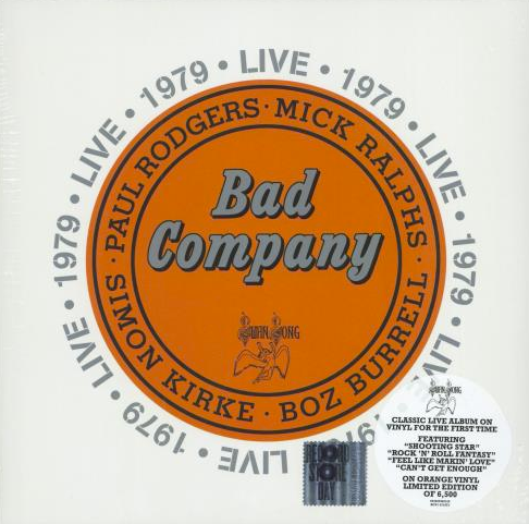 NEW - Bad Company, Live 1979 (Coloured) 2LP RSD
