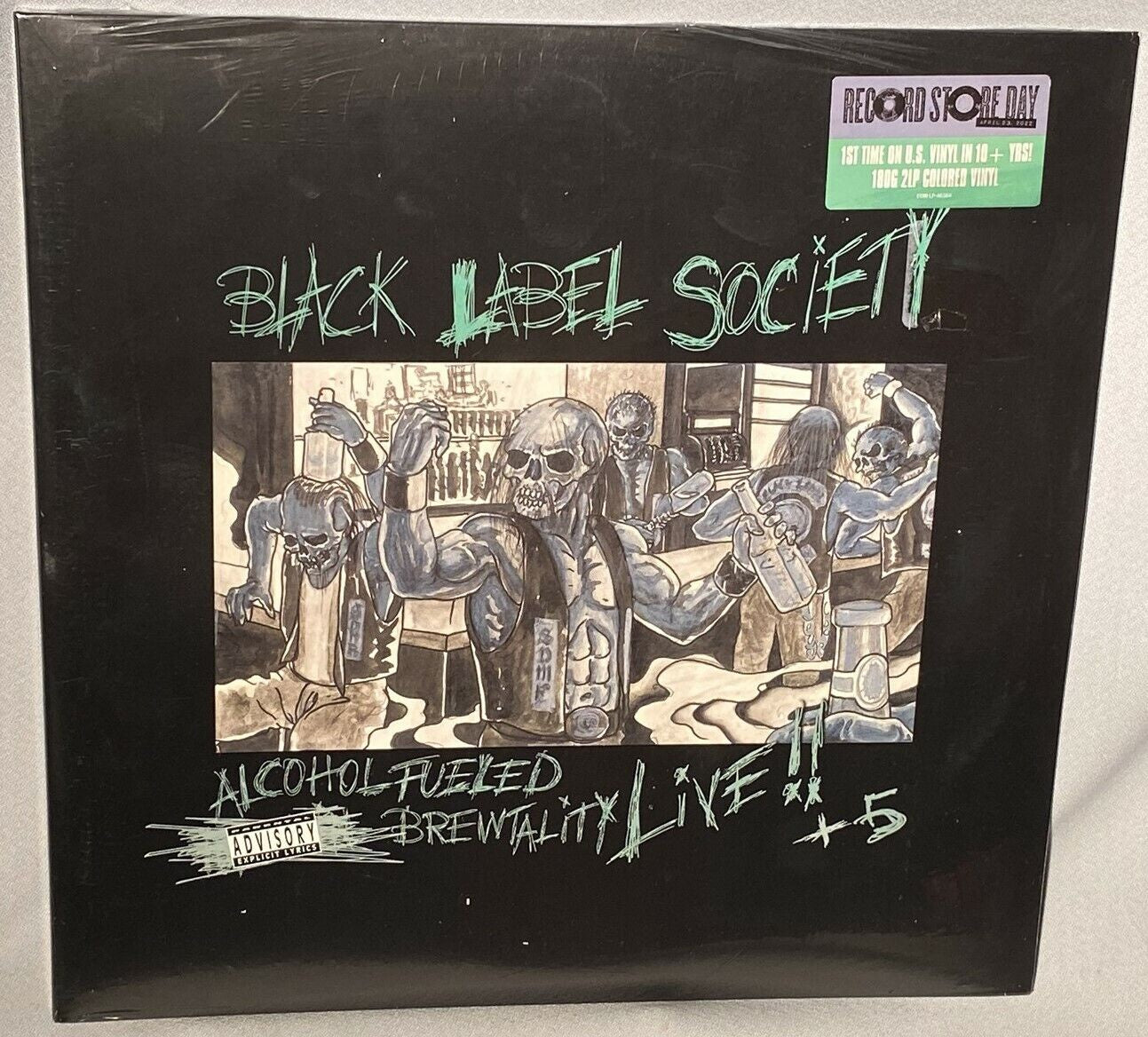 NEW - Black Label Society, Alchohol Fueled Brewtality Live (Coloured) 2LP RSD