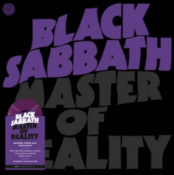 NEW - Black Sabbath, Master of Reality (Purple) LP RSD