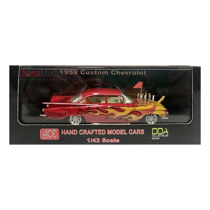 1:43 Red 1959 Chevy Bel Air - 4 Door - Resin