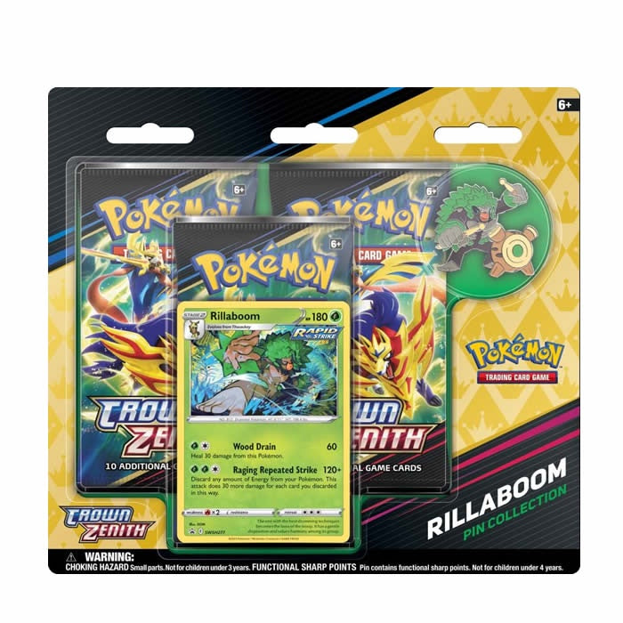 Pokemon TCG: Crown Zenith Pin Collection - Rillaboom