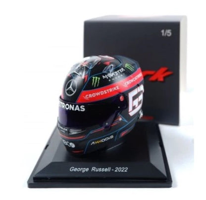 Spark Helmets - George Russell Mercedes AMG F1 Formula 1 2022 Helmet - 1/5 Scale