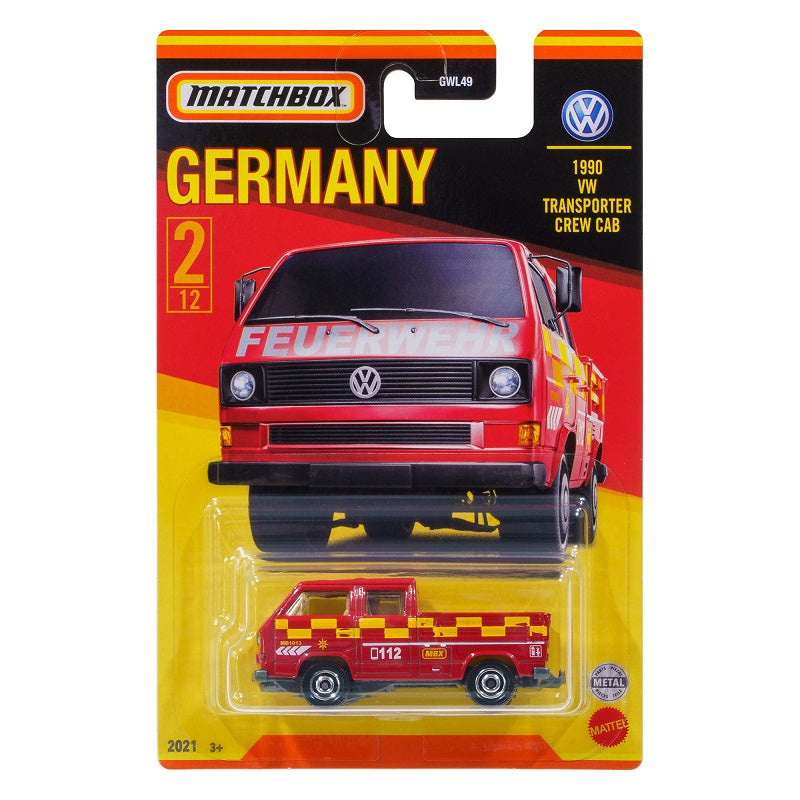Matchbox - Best of Germany - 1990 VW Transporter Crew Cab 1:64
