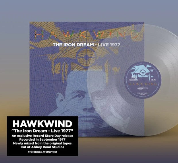 NEW - Hawkwind, The Iron Dream: Live 1977 (Clear) LP RSD 2023