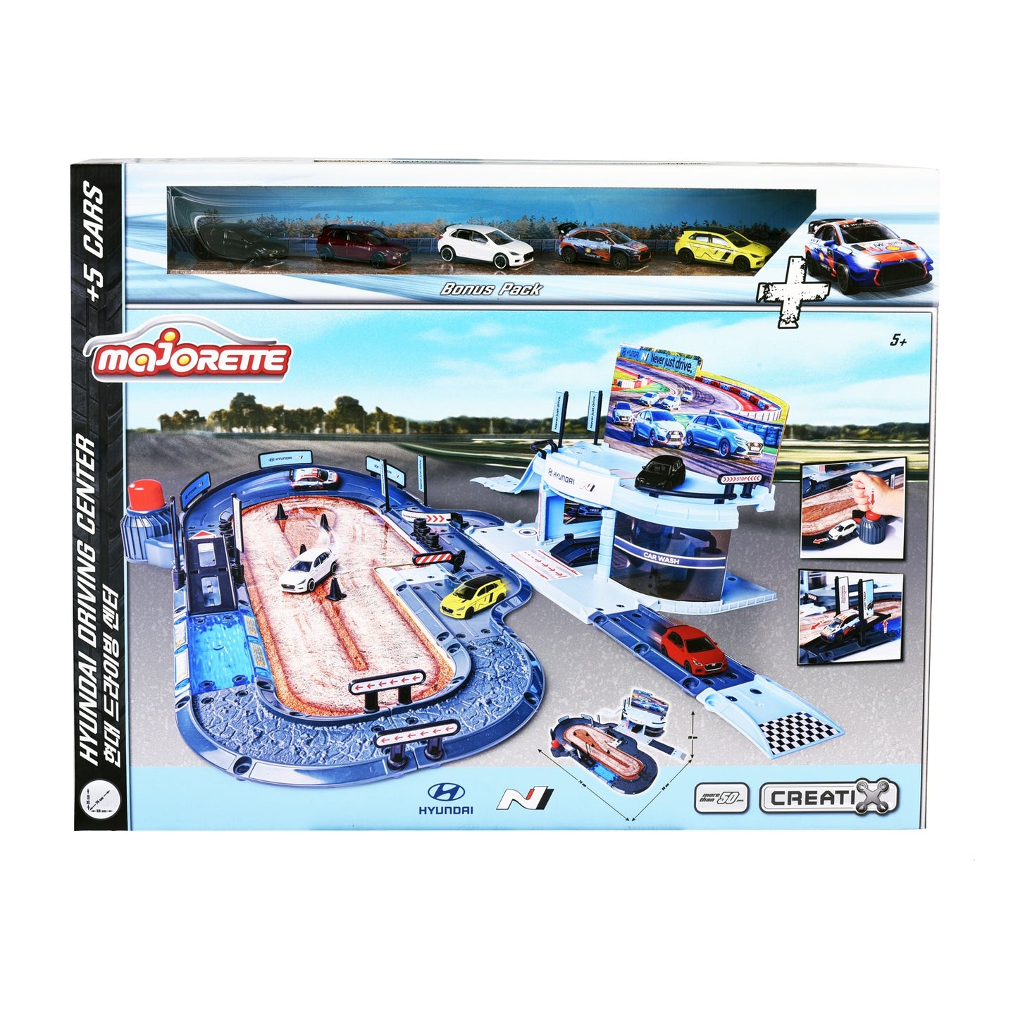 Majorette - Hyundai Driving Centre Playset + 5 Cars