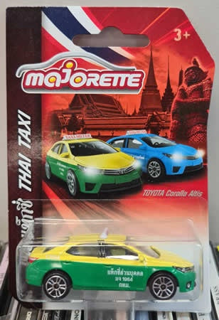 Majorette Taxi Thailand - Yellow/Green 1:64 Scale