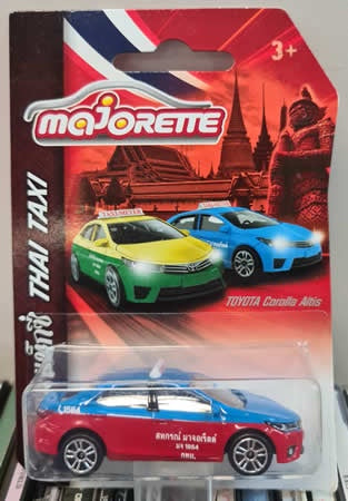 Majorette Taxi Thailand - Blue/Red 1:64 Scale