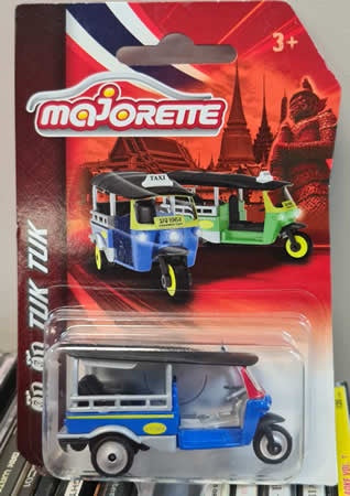 Majorette Taxi Tuk Tuk - Blue/Red 1:64 Scale