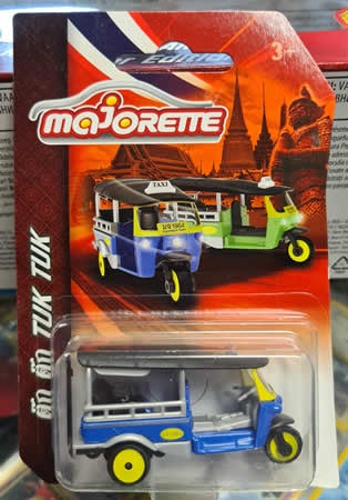 Majorette Taxi Tuk Tuk - Blue/Yellow 1:64 Scale