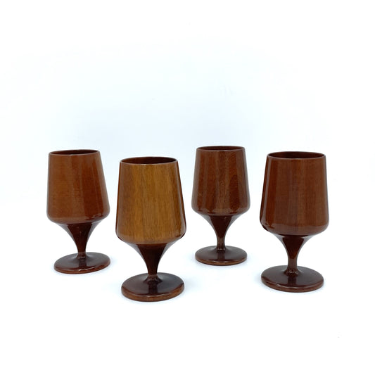 Set of 4 Rosewood Goblets - 11cm