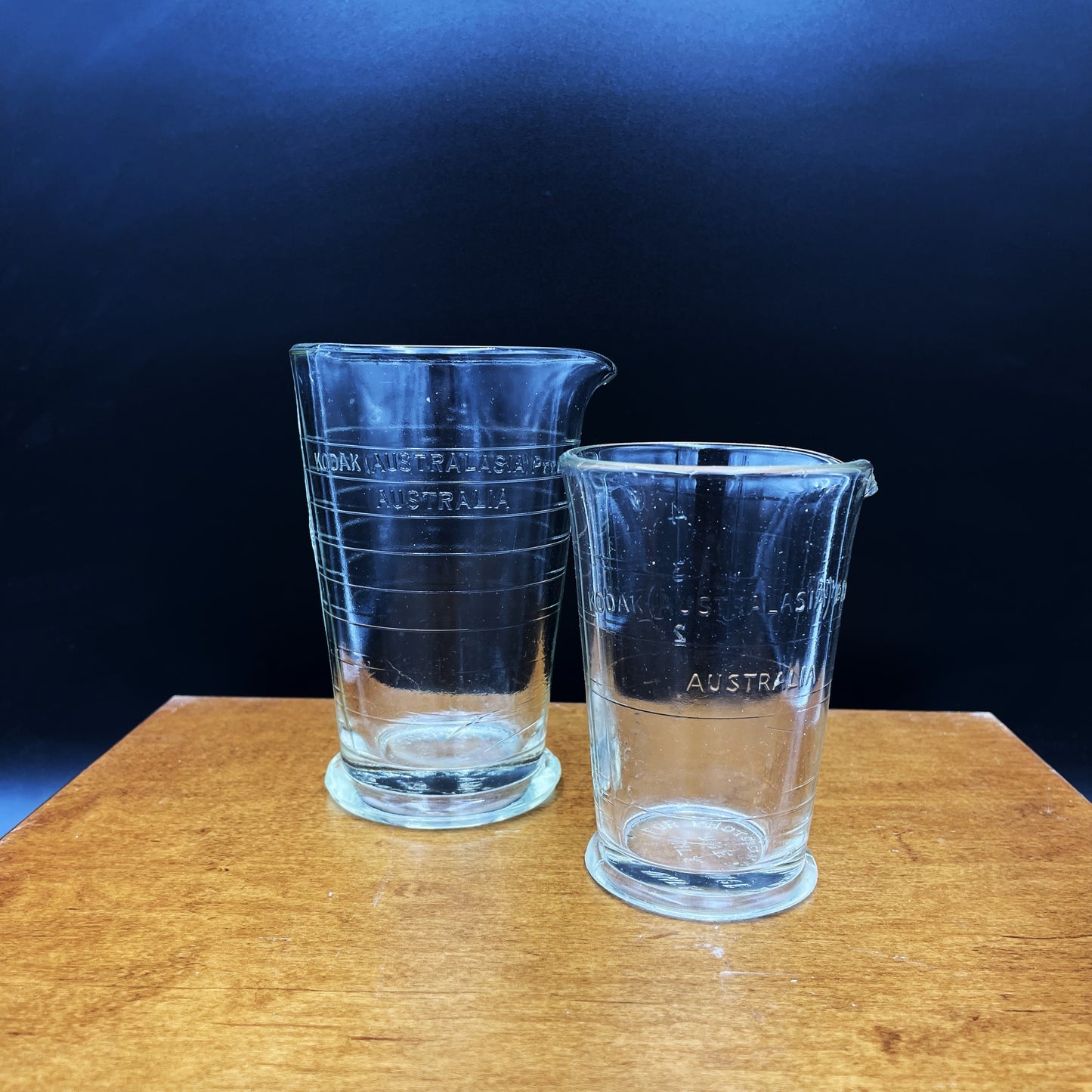 Vintage Kodak Beaker Pair - 12.5cm