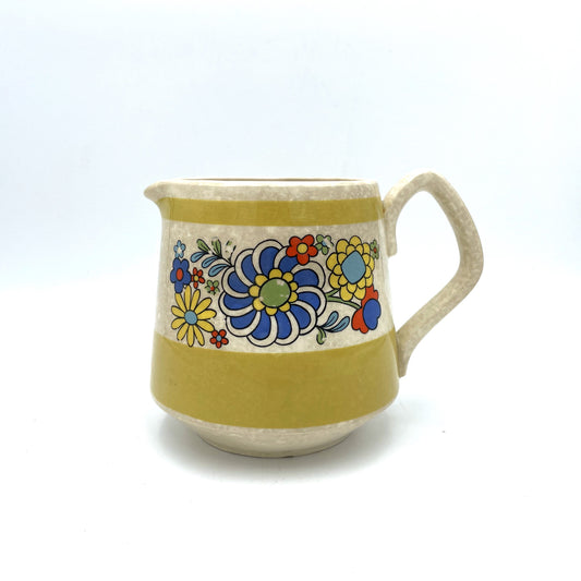 Retro 1960's Sadler Floral Jug - 13cm